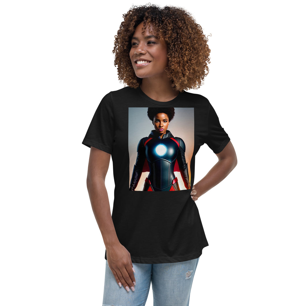 Afro Superhero Women's Relaxed T-Shirt