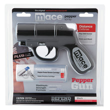 Load image into Gallery viewer, Mace Pepper Gun Distance Defense Spray with STROBE LED, Matte Black
